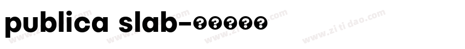 publica slab字体转换